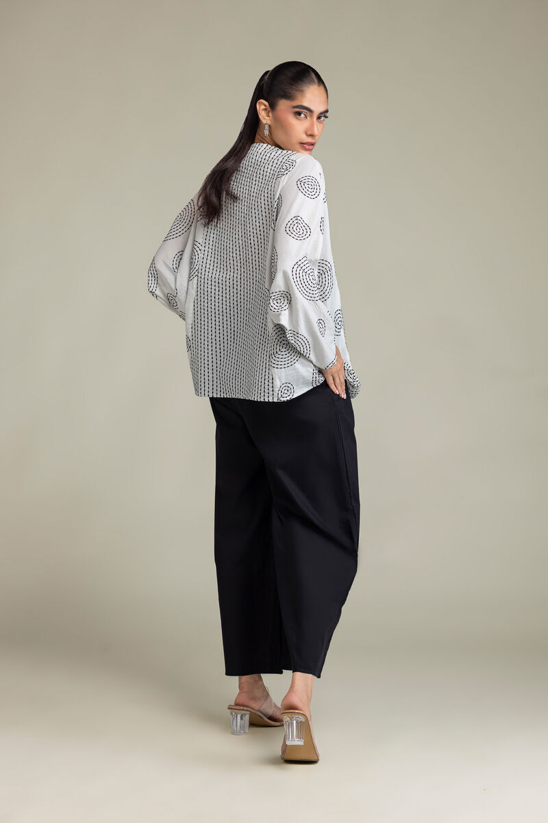 Embroidered | Cambric | White Cambric Shirt | USD 45.00