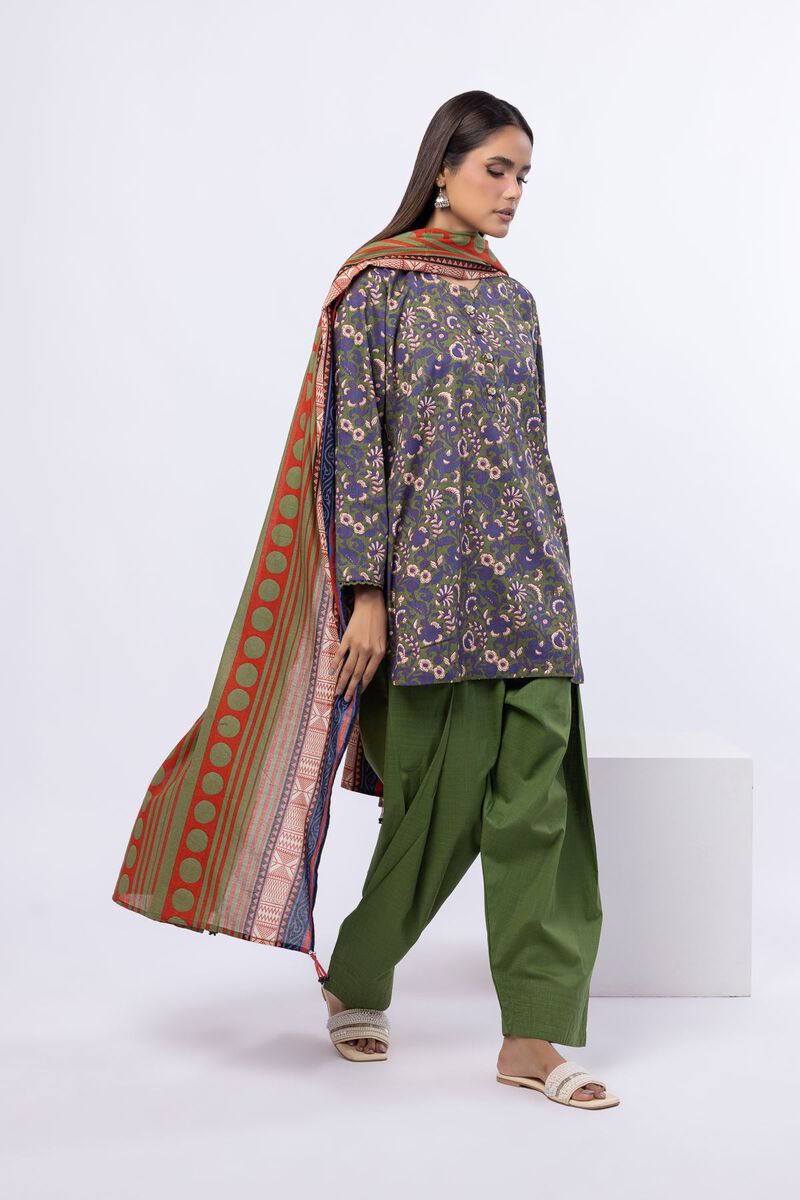 Printed | Slub Lawn | Dupatta | USD 20.00
