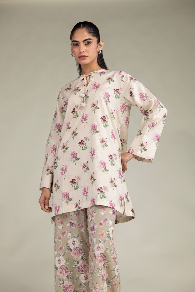 Printed | Cotton Viscose | Floral Short Kurta | USD 40.00