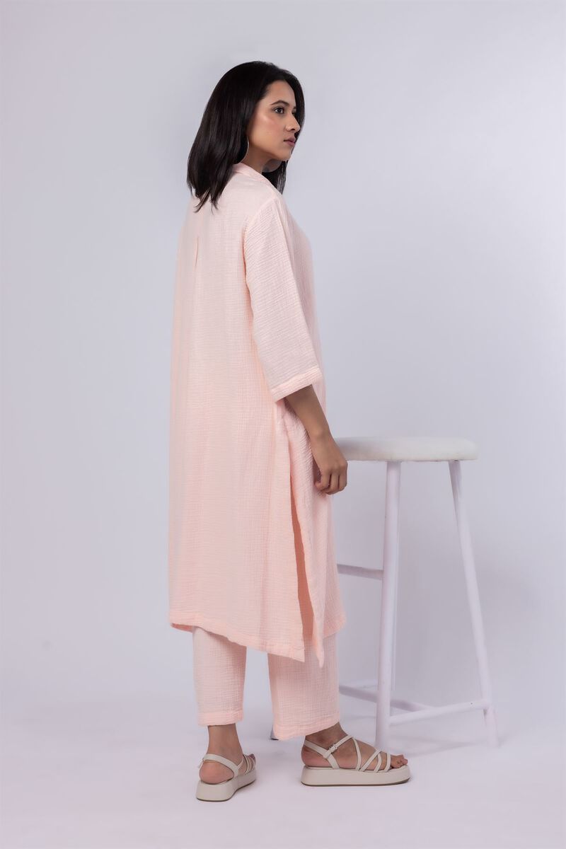 Dyed | Cheese Cloth | Kurta | USD 17.50