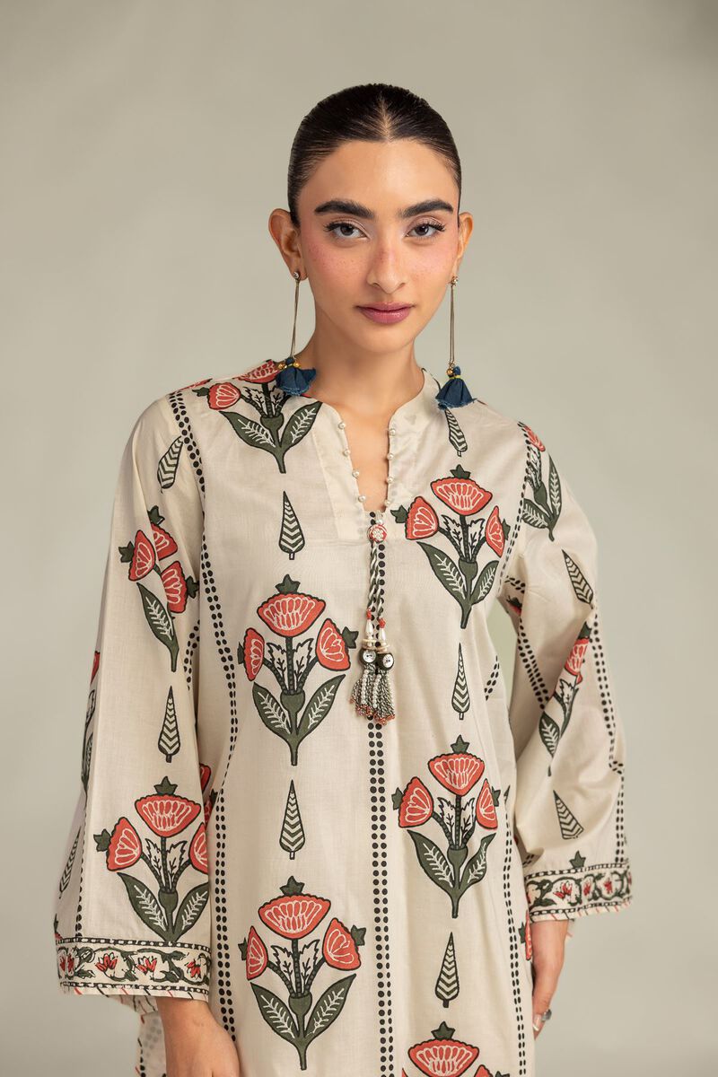 Printed | Cambric | Floral Cambric Kurta | null