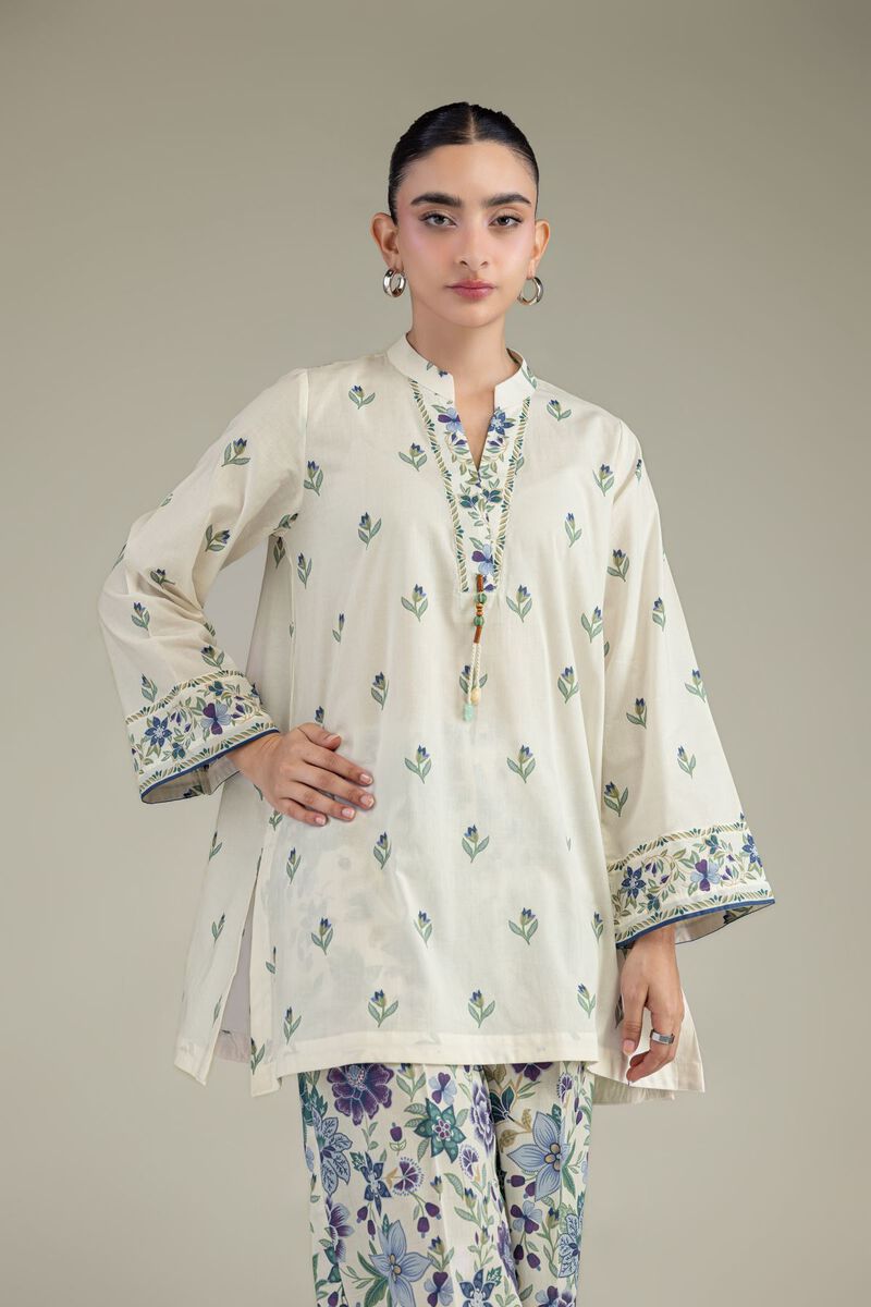 Printed | Cambric | Cambric Floral Kurta | USD 35.00