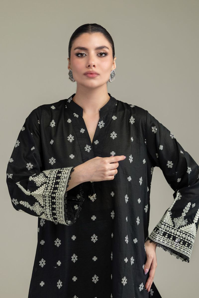 Embroidered | Lawn | Black Lawn Kurta | USD 35.00