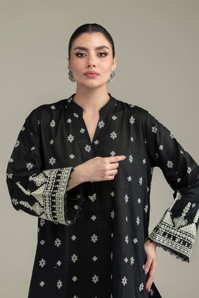 Embroidered | Lawn | Black Lawn Kurta | USD 35.00