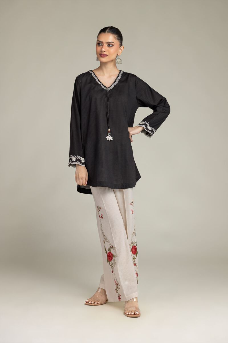 Embroidered | Cotton Dobby | Cotton Floral Pants | USD 25.00