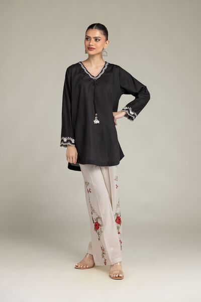 Embroidered | Cotton Dobby | Cotton Floral Pants | USD 12.50