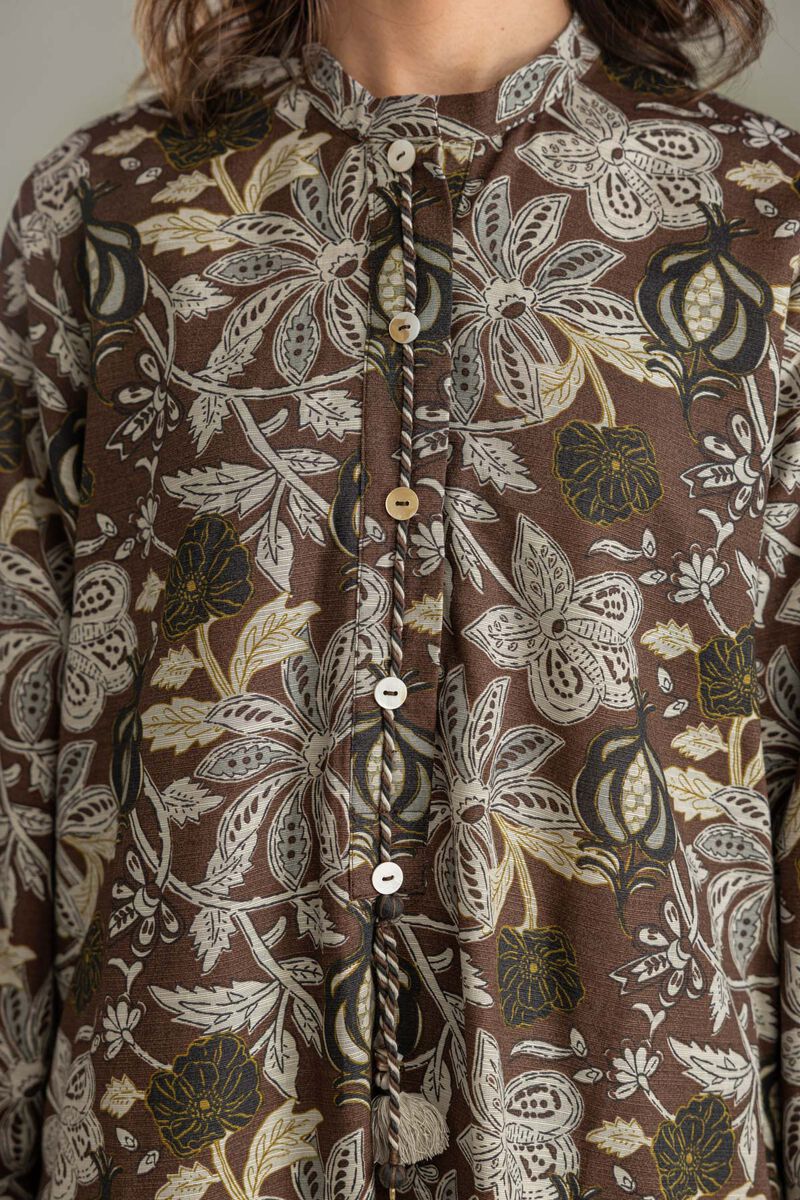 Printed | Light Khaddar | Longline Printed Kurta | USD 35.00