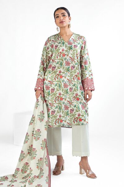 Embroidered | Lawn | Fabrics 3 Piece | USD 12.00