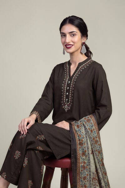 Embroidered | Raw Silk | Raw Silk Kurta | USD 45.00