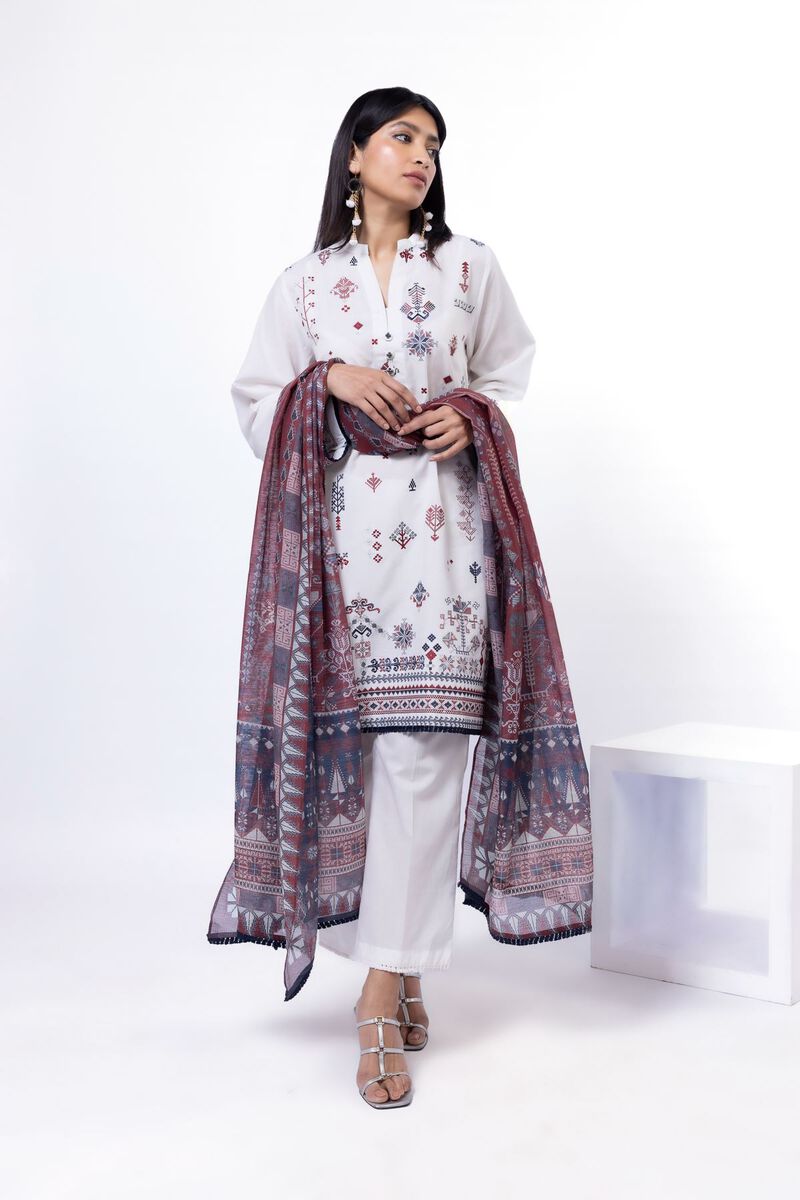 Embroidered | Cotton | Tailored 3 Piece | USD 35.00