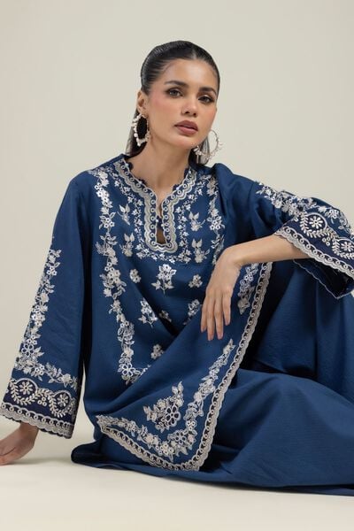 Embroidered | Cotton Dobby | Cotton Tailored Set | USD 70.00