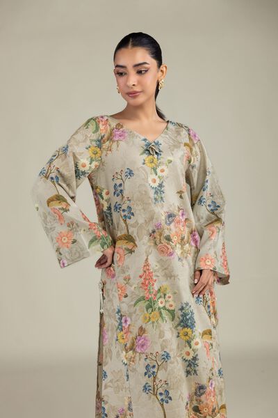 Printed | Cotton Dobby | Long Floral Kurta | USD 30.00