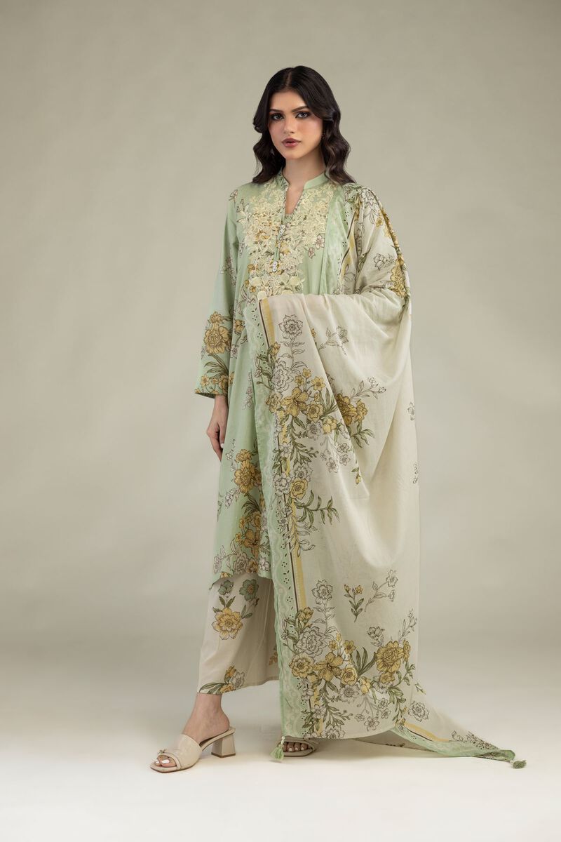 Embroidered | Lawn | Floral Lawn Dupatta | USD 30.00