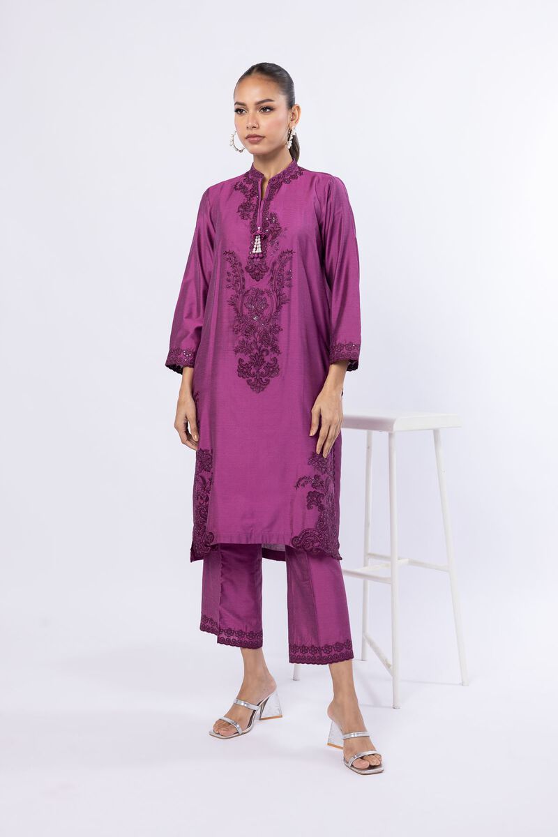 Embroidered | Raw Silk | Kurta | USD 50.00