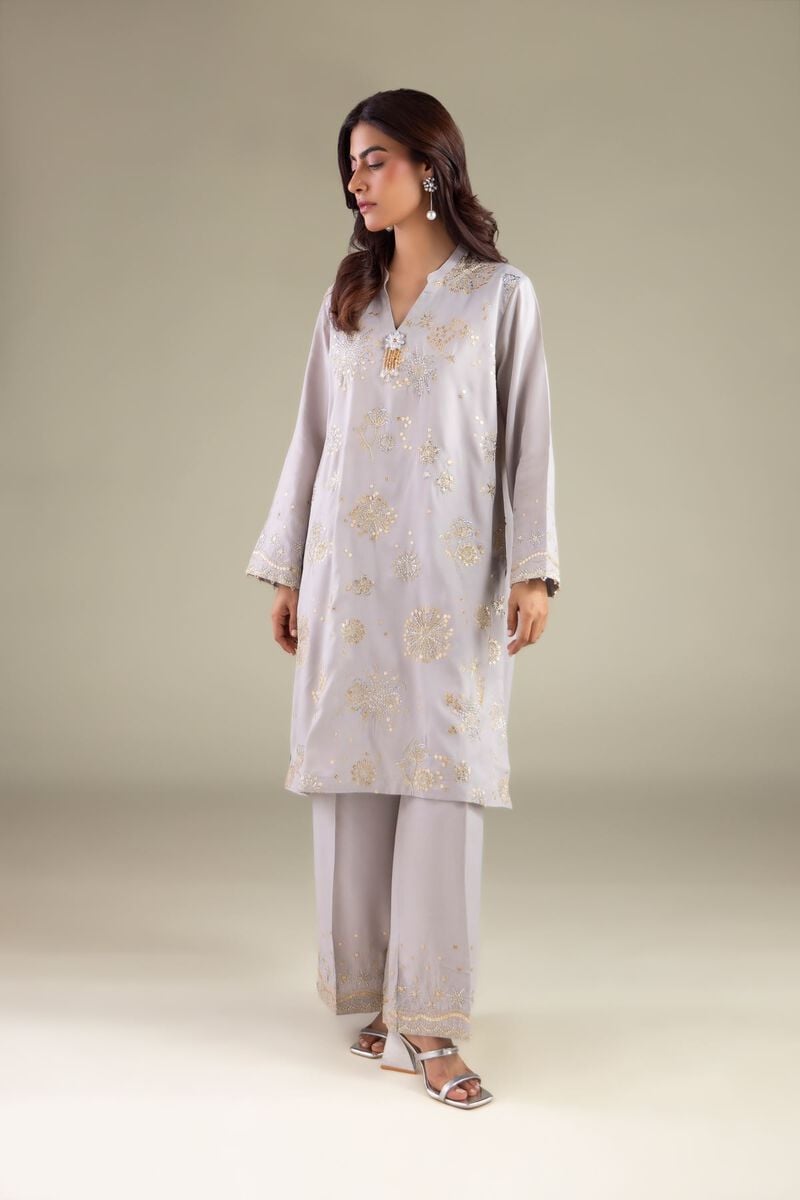 Embroidered | Raw Silk | Kurta | USD 60.00