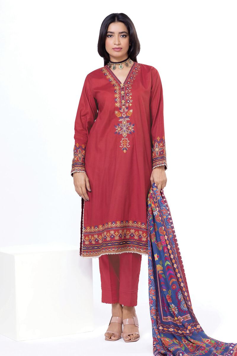 Embroidered | Dobby | Fabrics 3 Piece | USD 27.50