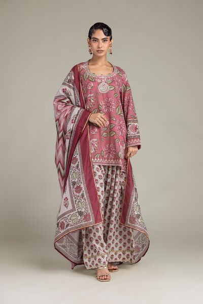 Embroidered | Polyester Silk | Floral Silk Dupatta | USD 30.00
