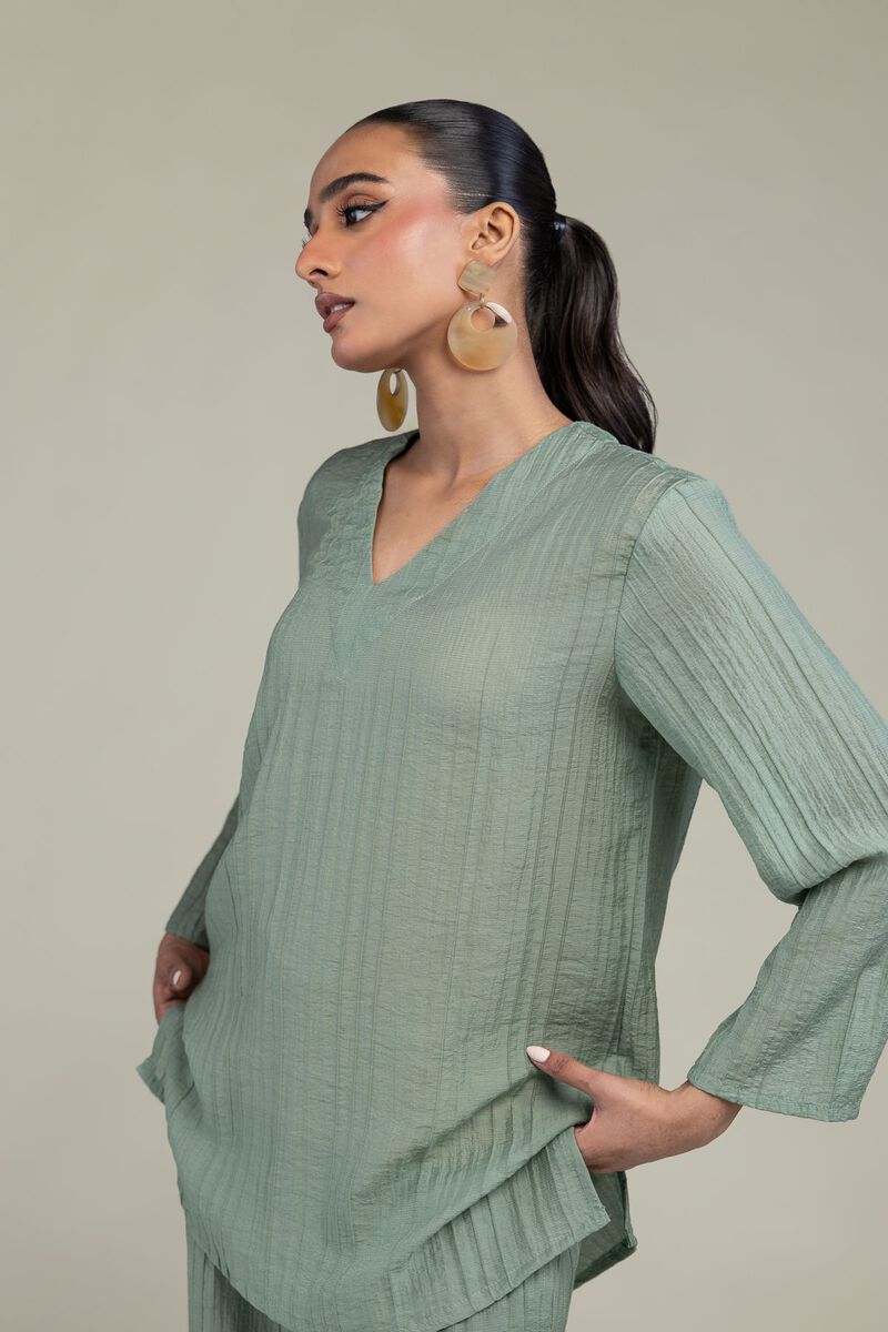 Dyed | Blended Crinkle | Solid Crinkle Shirt | USD 40.00