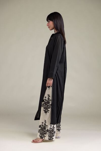 Embroidered | Cambric | Black Cambric Pants | USD 35.00