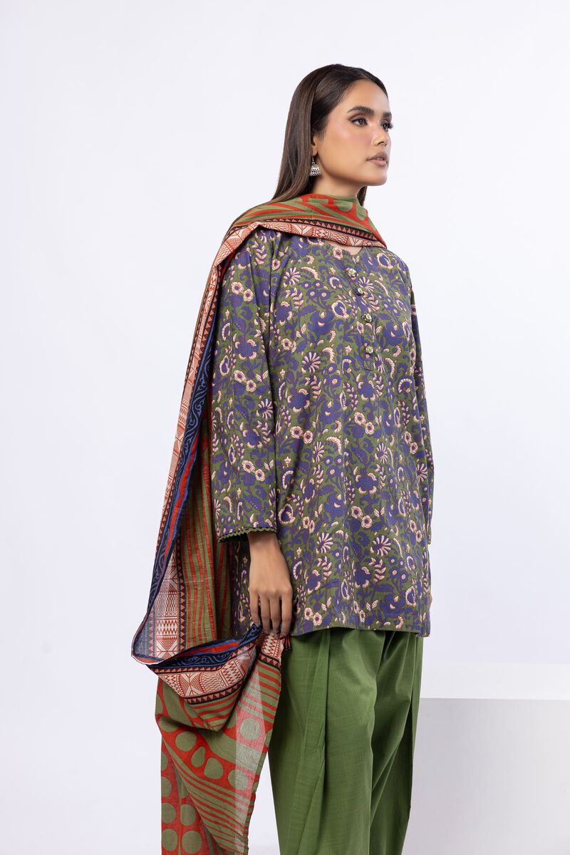 Printed | Slub Lawn | Dupatta | USD 20.00