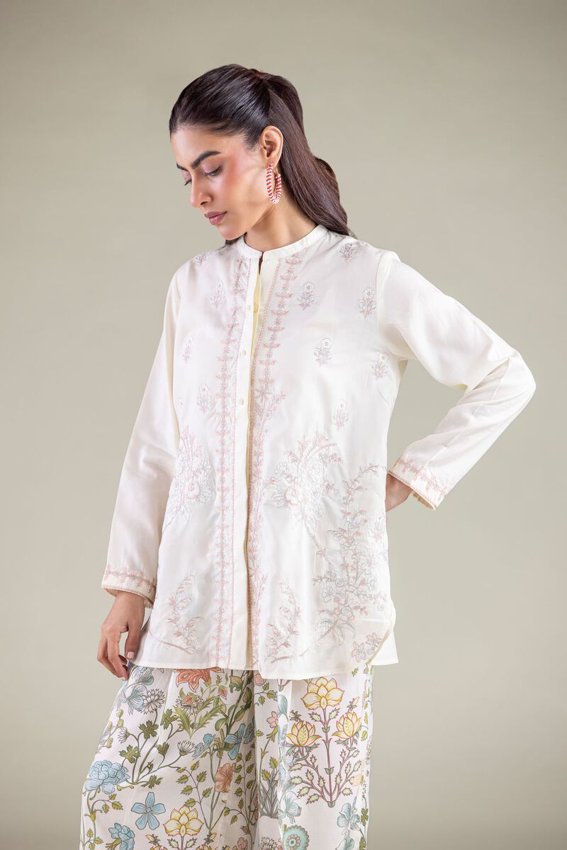 Embroidered | Textured Weave | Tunic | USD 40.00