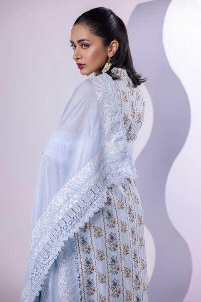 Embroidered | Light Thai Silk | Dupatta | USD 40.00