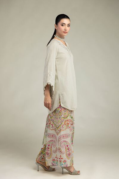 Embroidered | Raw Silk | Raw Silk Pants | USD 35.00