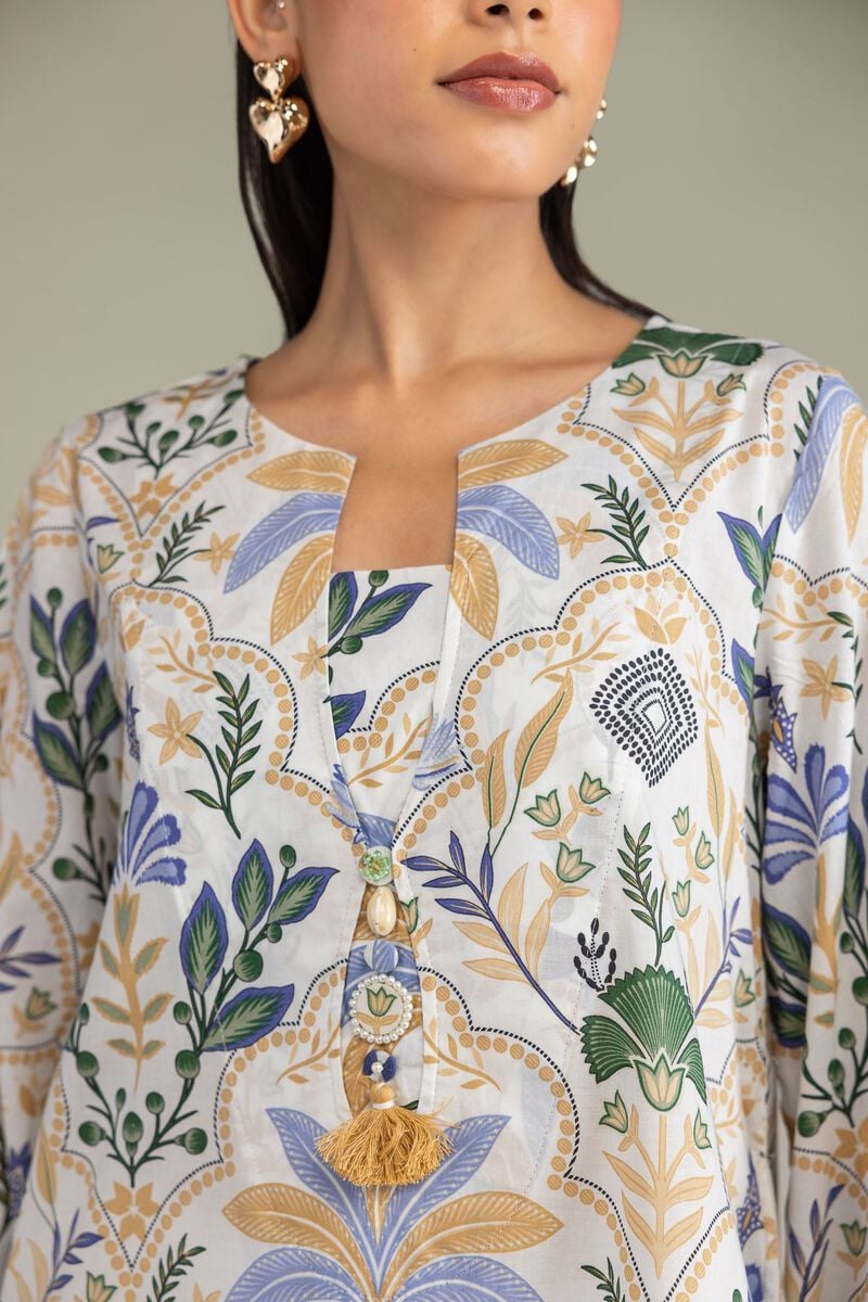 Printed | Cambric | Long Cambric Kurta | USD 35.00