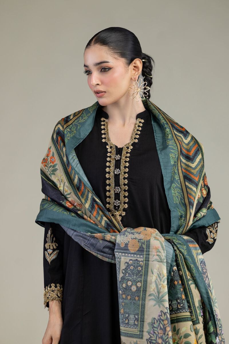 Printed | Polyester Silk | Floral Silk Dupatta | USD 30.00