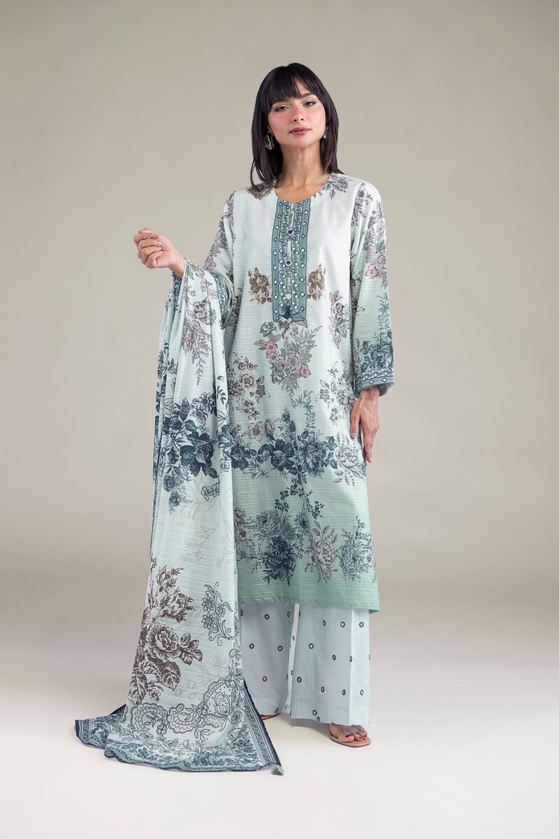 Embroidered | Mesuri Dobby | Mesuri Tailored 3-Piece | USD 70.00
