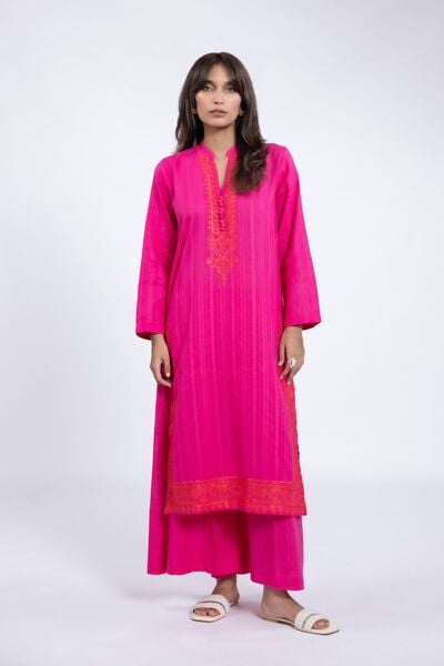 Embroidered | Leno | Kurta | USD 35.00