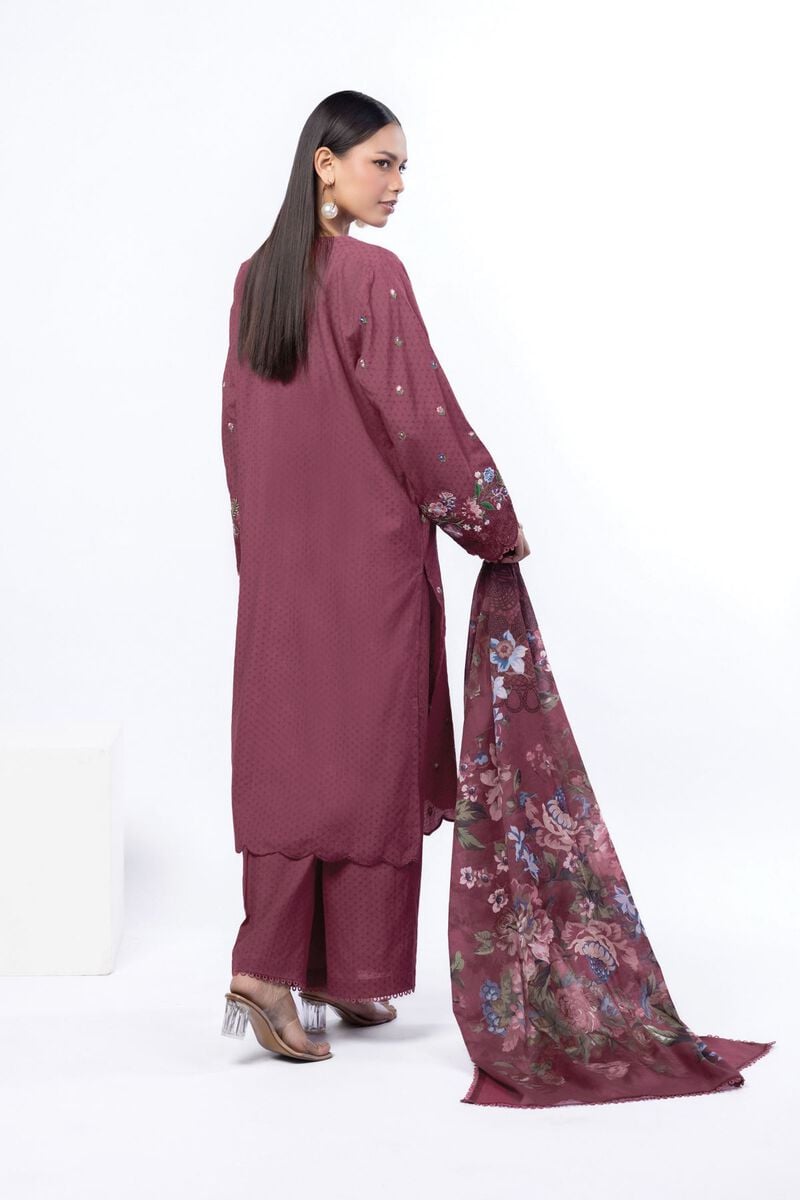 Embroidered | Cotton Dobby | Tailored 3 Piece | USD 75.00