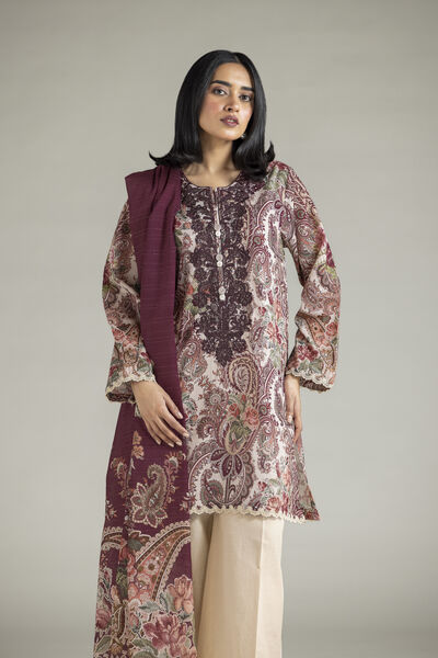 Embroidered | Mesuri | Paisley Tailored 3-Piece | USD 70.00