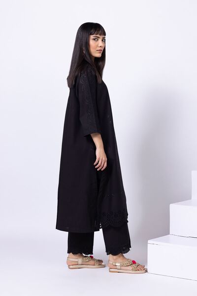 Embroidered | Crosshatch Poplin | Pants | USD 7.50