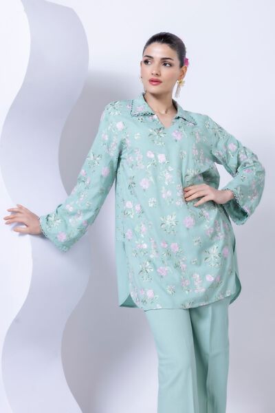 Embroidered | Crosshatch Raw Silk | Kurta | USD 75.00