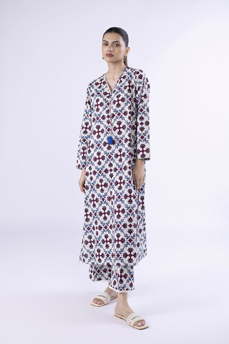 Printed | Crosshatch Poplin | Pants | USD 7.50