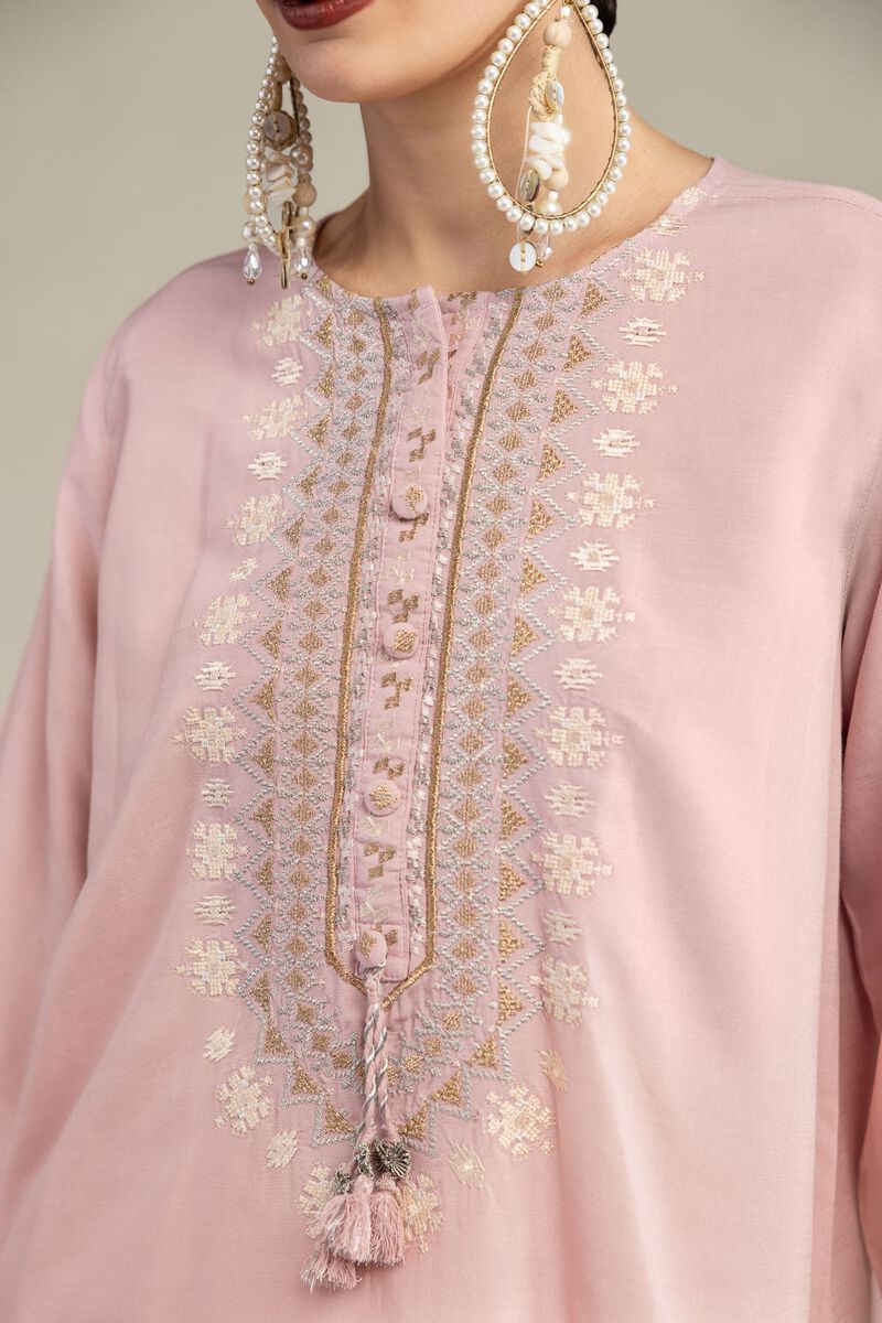 Embroidered | Raw Silk | Short Silk Kurta | USD 45.00