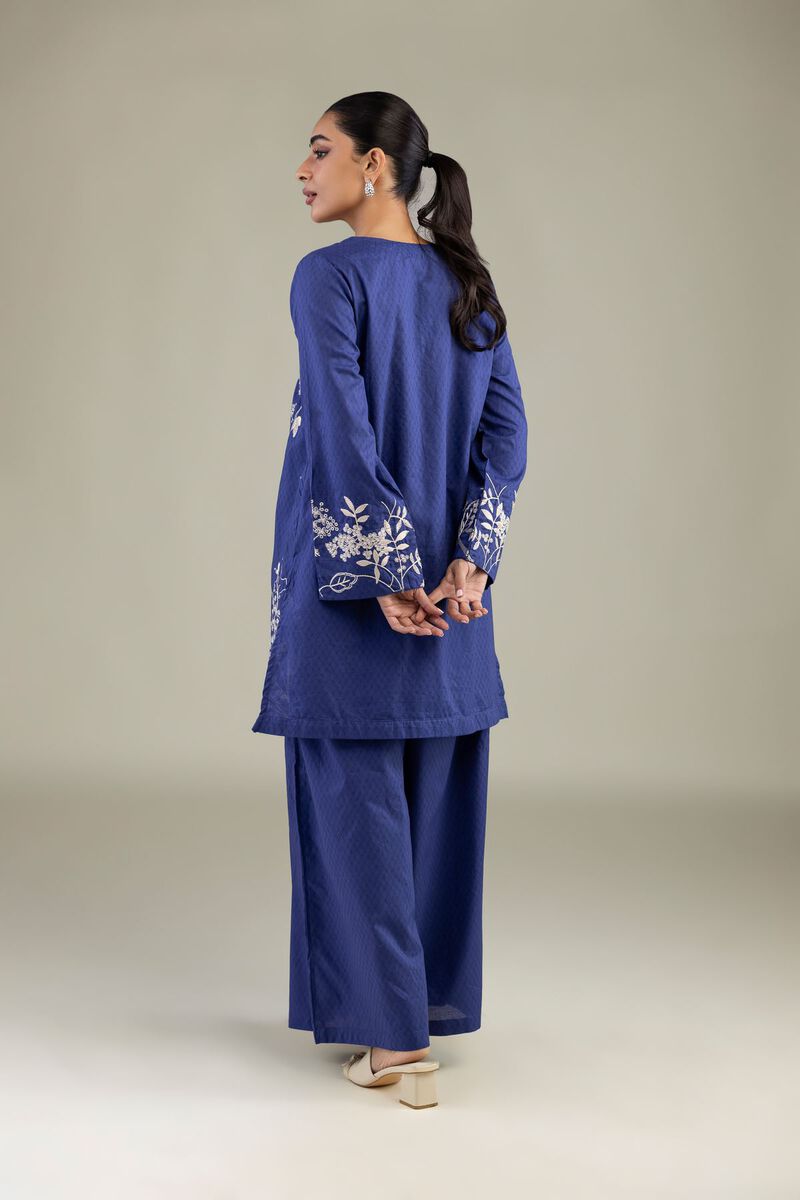 Embroidered | Cotton Dobby | Cotton Navy Kurta | USD 45.00