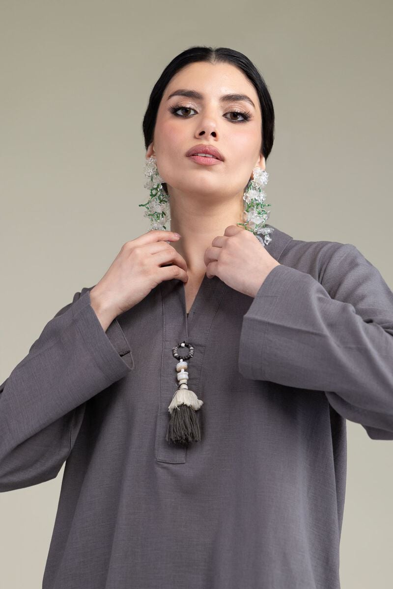 Dyed | Blended Linen | Solid Linen Kurta | USD 35.00