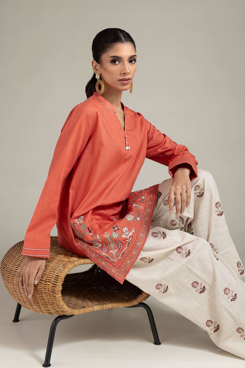 Embroidered | Heavy Textured Cotton | Kurta | USD 30.00