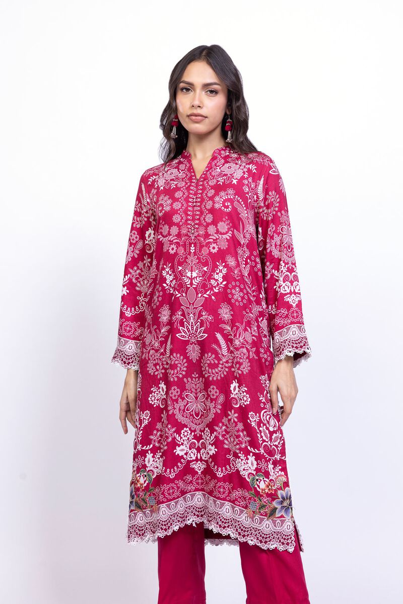 Printed | Satin | Kurta | USD 17.50