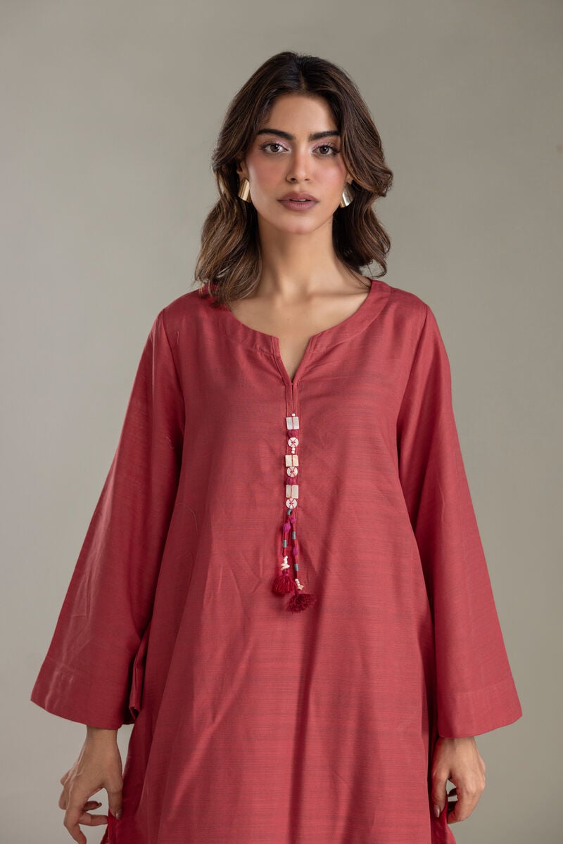 Printed | Light Khaddar | Solid Khaddar Kurta | USD 35.00