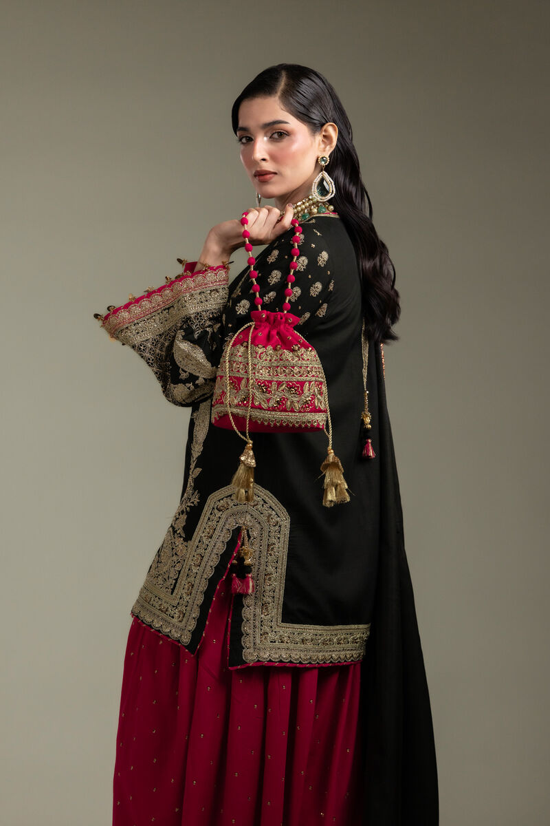 Embroidered | Raw Silk | 3-Piece Co-ord Set | USD 210.00