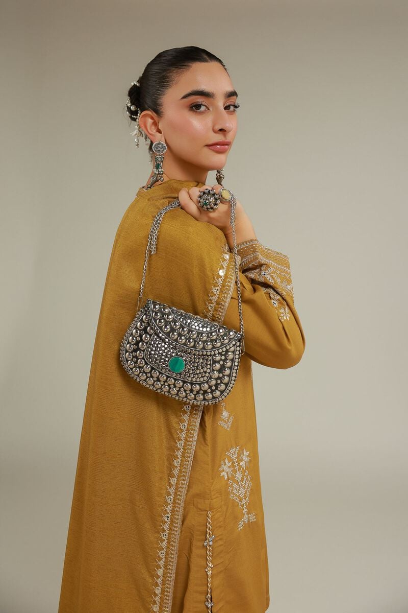 Embroidered | Polyester Silk | Floral Draped Dupatta | USD 40.00