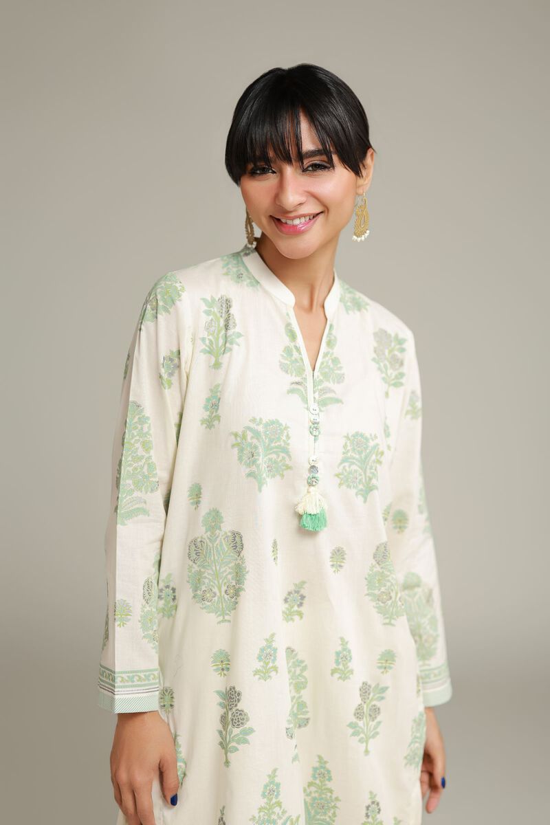 Printed | Cambric | Floral Tassel Kurta | USD 35.00