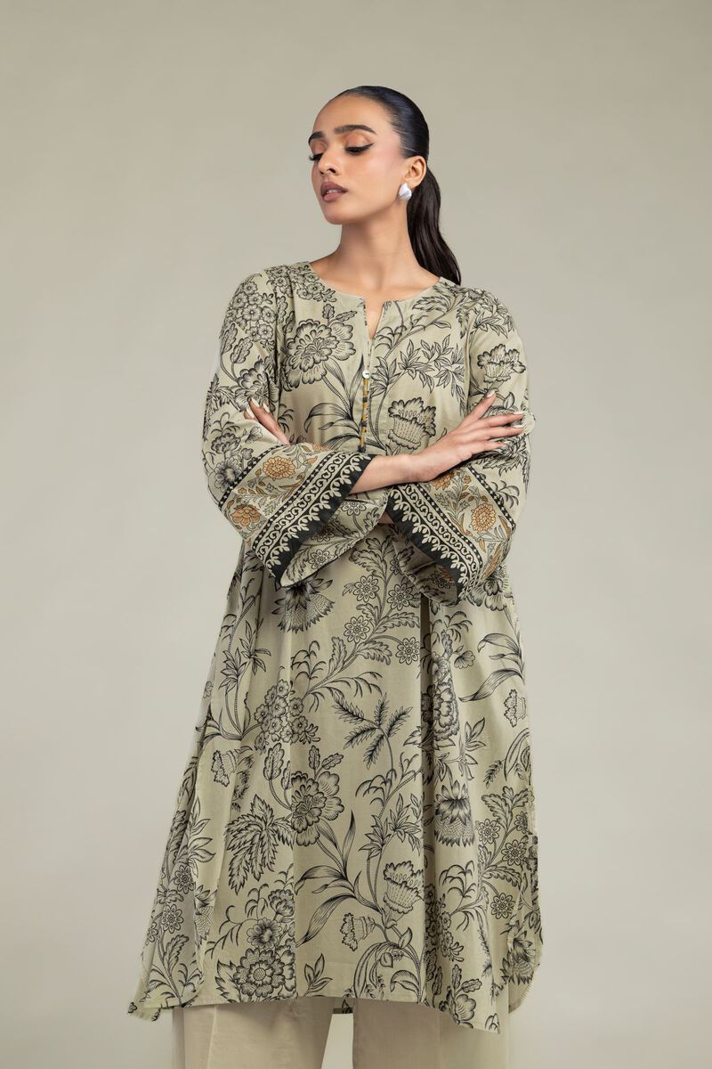 Printed | Cambric | Cambric Longline Kurta | USD 35.00