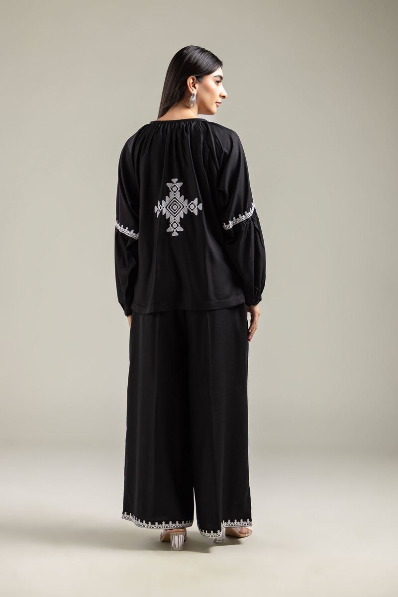 Embroidered | Viscose Crepe | Blouse | USD 40.00