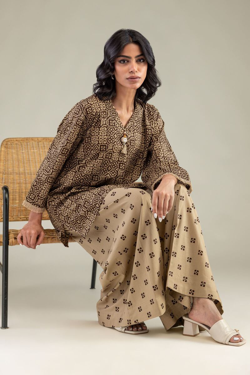 Printed | Cambric | Short V-Neck Kurta | USD 35.00