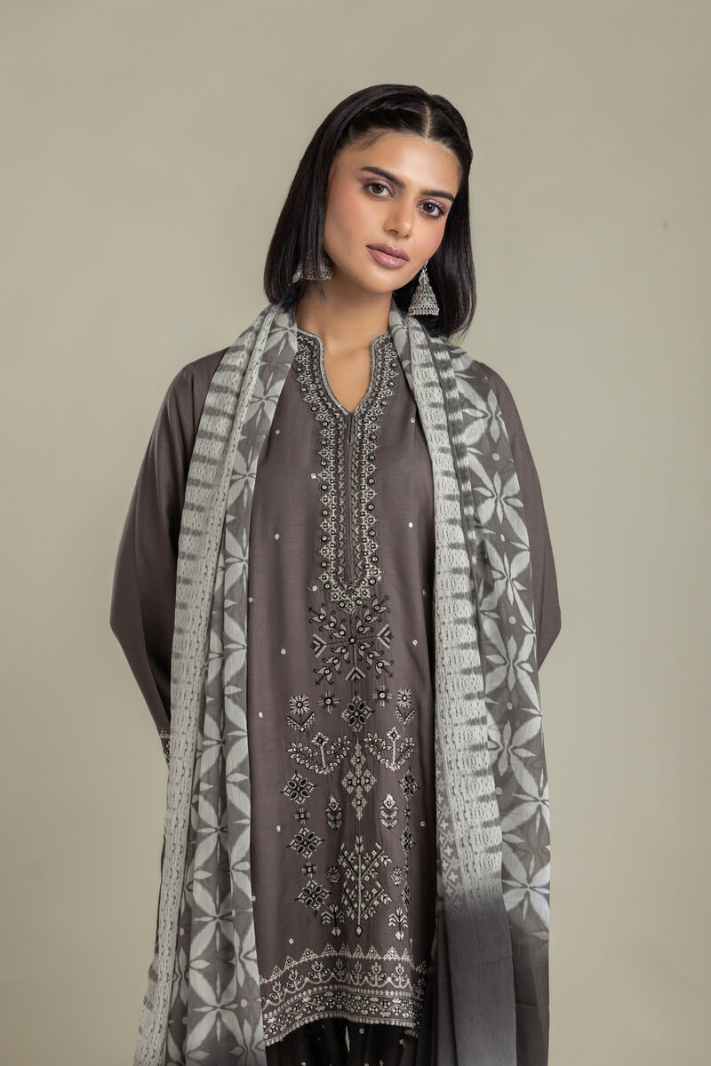 Embroidered | Raw Silk | 3 Piece Tailored | USD 105.00