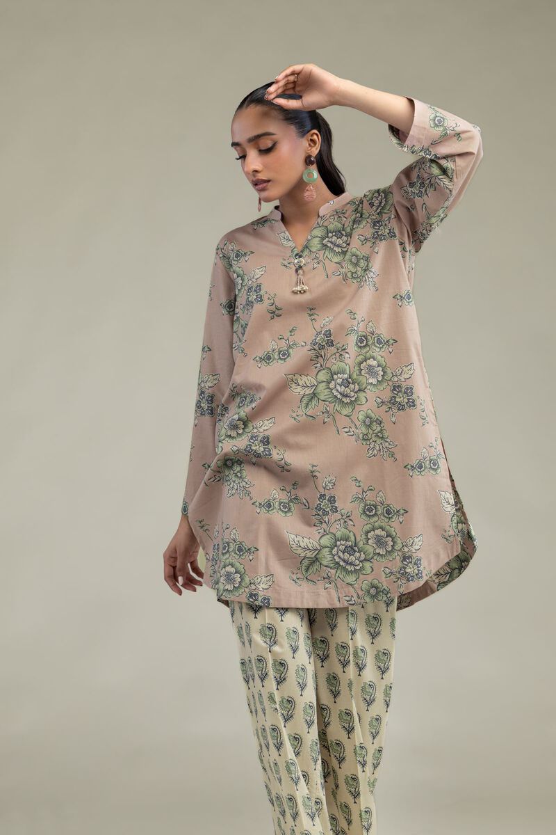 Printed | Cambric | Short Floral Kurta | USD 35.00